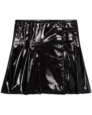 Gcds Pleated Buckle Skirt - Black