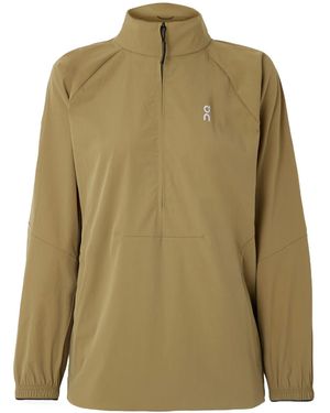 On Shoes All-Day Stretch Recycled-Shell Half-Zip Jumper - Green