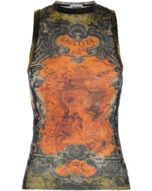Jean Paul Gaultier Médaillon Top - Multicolour