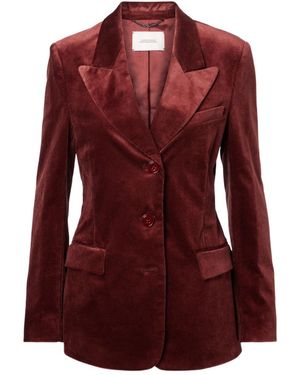 Dorothee Schumacher Twisted Structure Corduroy Blazer - Red