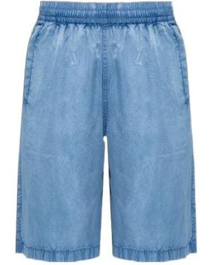 DIESEL Elastic Waist Shorts - Blue