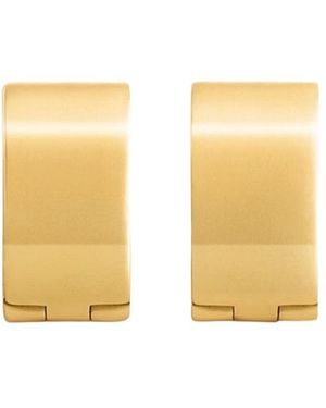 TOTEME Totême Signature Embossed Hoop Earrings - Yellow