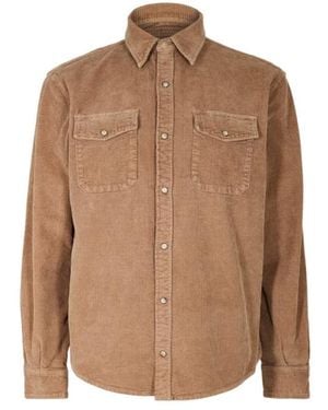 7 For All Mankind Corduroy Overshirt - Brown