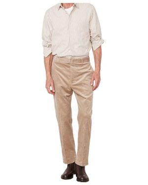 Officine Generale Corduroy Casual Trousers - White