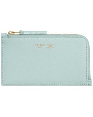 Celine Long Zipped Card Holder - Blue