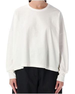 Studio Nicholson Loop Oversized Long Sleeve T-Shirt - White