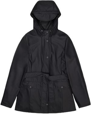 Rains Curve Waterproof Jacket - Black