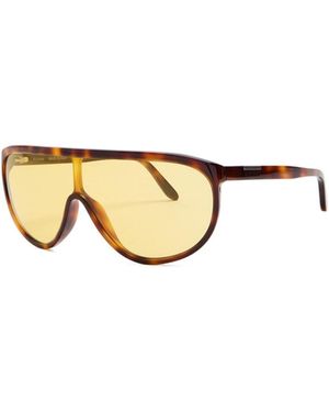 TOTEME Shield Aviator-Style Sunglasses - Metallic