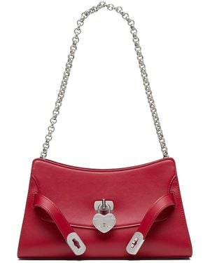 McQueen Locke Mini Shoulder Bag - Red