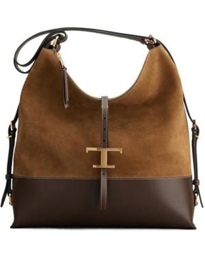 Tod's T Timeless Shoulder Bag - Brown