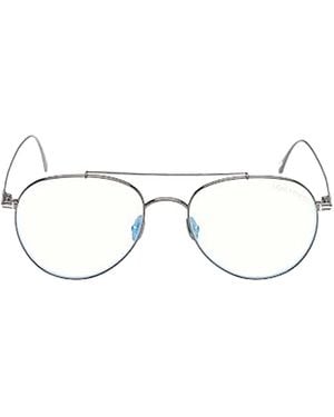 Tom Ford Eyewear Pilot Frame Glasses - White