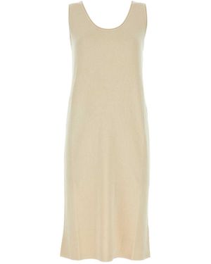 The Row Round-Neck Sleeveless Dress - Natural