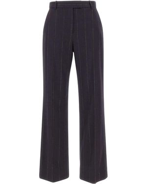 Eleventy Pinstripe Casual Pants - Blue