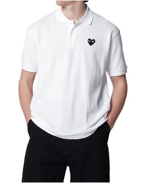 Comme des Garçons Short-Sleeved Polo Shirt - White