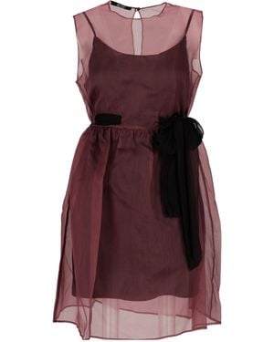Lela Rose Round Neck Dress - Purple
