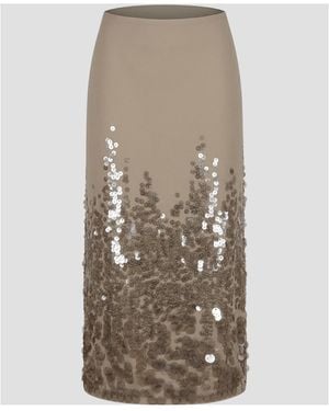 Paloma Wool Ara Gradient Sequin Skirt - Brown