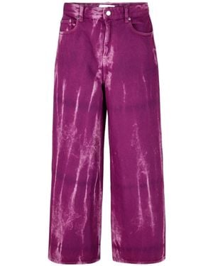 Ganni Baggy Jeans - Purple