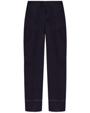 Brioni Pienza Straight-Leg Trousers - Blue