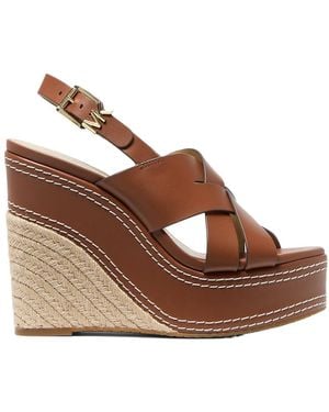 MICHAEL Michael Kors Nora Wedge Sandals - Brown