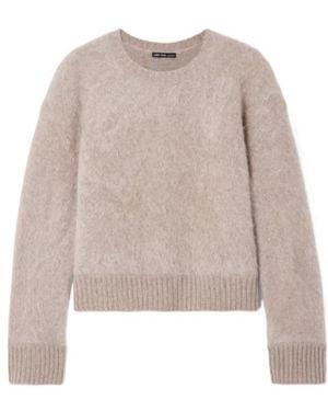 James Perse Brushed-Cashmere Jumper - Natural