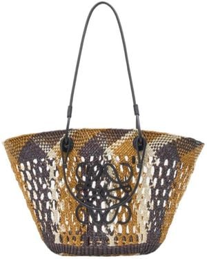 Loewe Medium Anagram Basket Bag - White