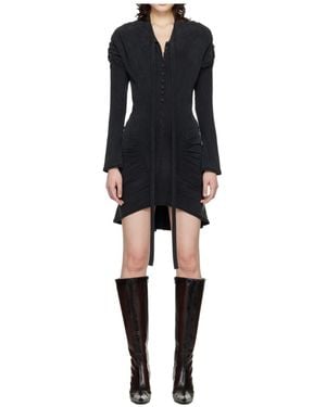 KNWLS Leia Ruched Mini Dress - Black