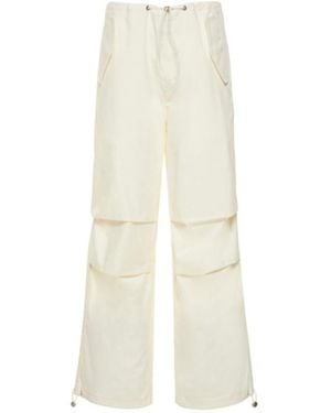Dion Lee Cotton Twill Parachute Cargo Trousers - White