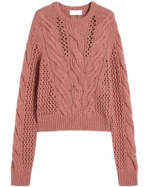 Sportmax Crewneck Long-Sleeved Jumper - Red