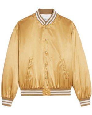 Celine Embroidered Tiger Teddy Jacket - Natural