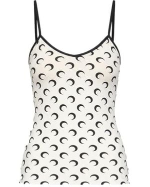 Marine Serre Sleeveless Tops - Black