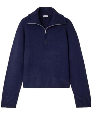 Jonathan Simkhai Andes Ribbed Cashmere Jumper - Blue
