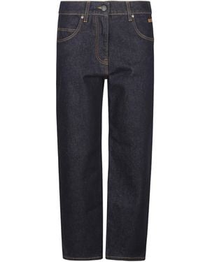 MSGM Straight Leg Jeans - Blue