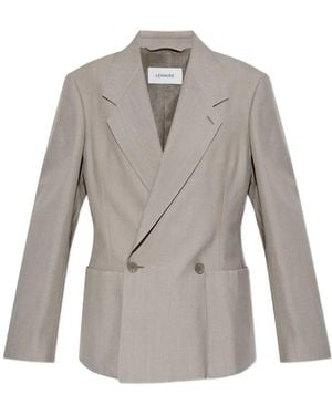 Lemaire Double-Breasted Tailored Jacket - Grey