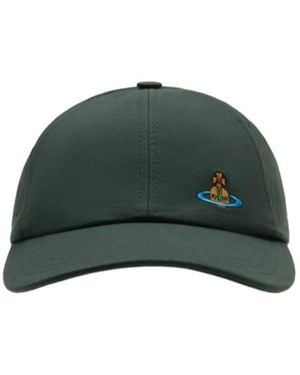 Vivienne Westwood Logo Embroidered Cap - Green