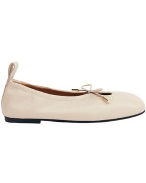 Alohas Rosalind Square Toe Ballet Flats - Natural