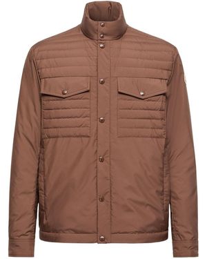 Moncler Vnorviane Mid-Length Down Jacket - Brown