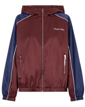 Sporty & Rich Logo-Embroidered Shell Jacket - Purple