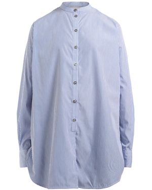 Studio Nicholson Striped Long-Sleeved Shirt - Blue