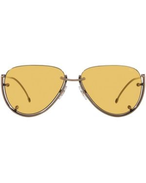 DIESEL Rimless Aviator Sunglasses - Metallic