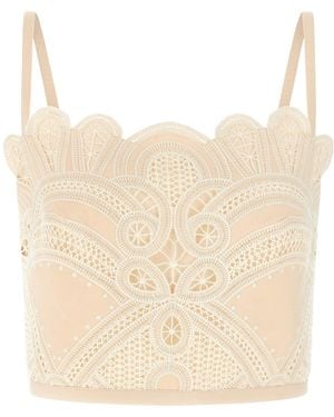 Elie Saab Strap-Style Tank Top - Natural
