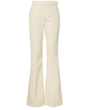Sportmax Spiacere Flared Trousers - White