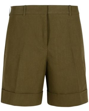 Jil Sander Turn-Up Hem Shorts - Green