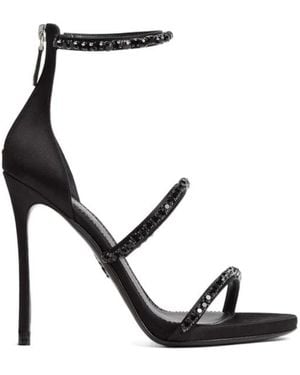 DSquared² Strap Strass Sandals - Black