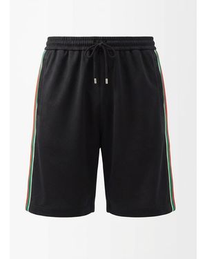 Gucci Gg Jacquard Jersey Bermuda Short - Black