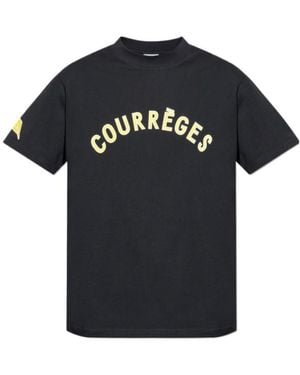 Courreges｜SHORT-SLEEVED ROUND NECK T-SHIRTS (124MPU135F Courrèges T-shirt short sleeves round neck | The Fashion Square
