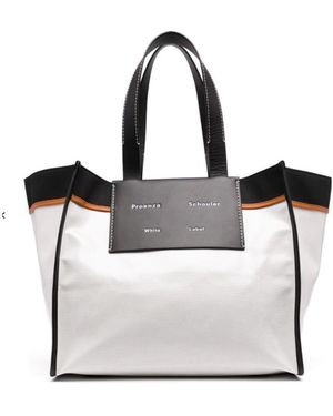 Proenza Schouler Logo Handbag - White