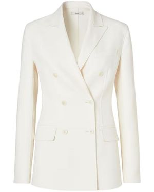 Fendi Ivory Wool Blazer - White