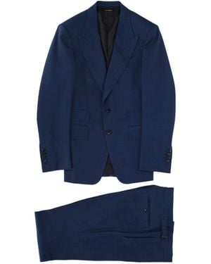Tom Ford Single-Breasted Two-Piece Suit - Blue