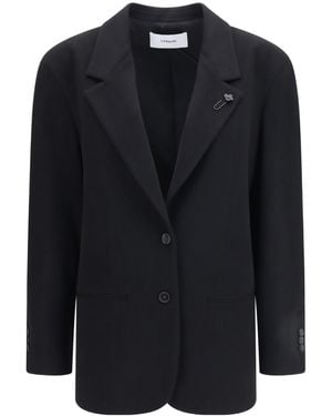 Lardini Single-Breasted Blazer - Black