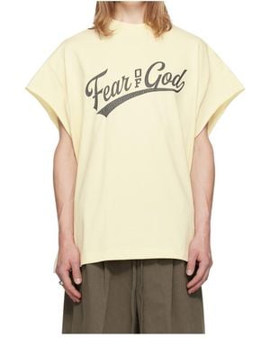 Fear Of God Retro Short-Sleeved T-Shirt - Natural